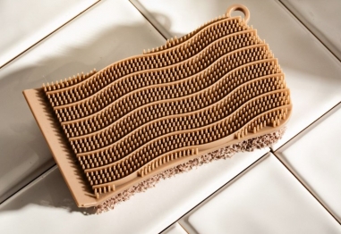 Σφουγγάρι Σιλικόνη Διπλής Όψης Μπεζ 13x7εκ. Easy Clean Homla 236085