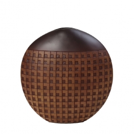 Βάζο Ανάγλυφο Polyresin Καφέ ESPIEL 33,5x11x35εκ. FIK375