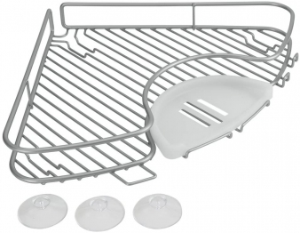 Εταζέρα Γωνιακή Μεταλλική Polytherm 29x29x4εκ. Metaltex 16-403904