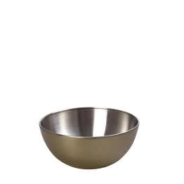 Μπωλάκι Σερβιρίσματος Ανοξείδωτο Χρυσό Ματ ESPIEL 12x12x6,5εκ. RAP125