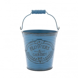 Κουβαδάκι Μεταλλικό Αντικέ Μπλε iliadis 12x13εκ. 85632