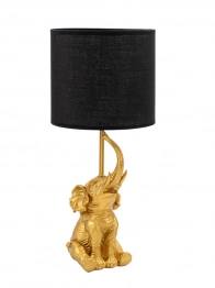 Φωτιστικό Επιτραπέζιο Polyester Μαύρο-Χρυσό 20x20x46εκ. Zen Collection 25.52.52347