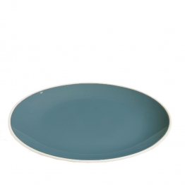 Πιάτο Ρηχό Φαγητού Stoneware Oslo Grey-Blue ESPIEL 27x3εκ. ATA165K6
