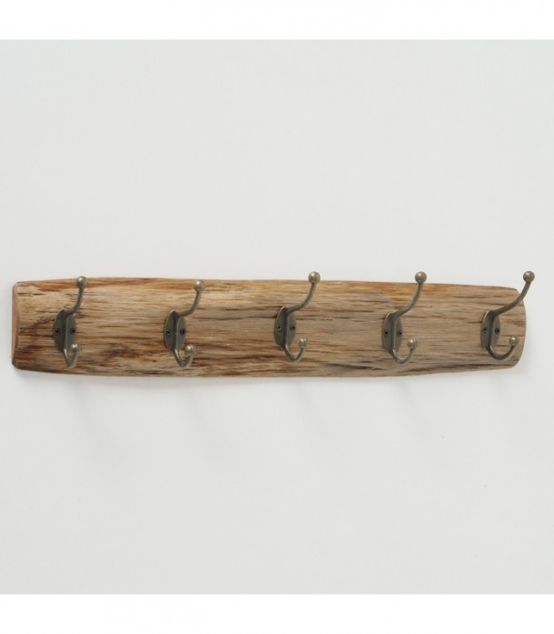 Κρεμάστρα Τοίχου 5 Θέσεων Ξύλινη Natural 55x10εκ. MSA 20-95-577