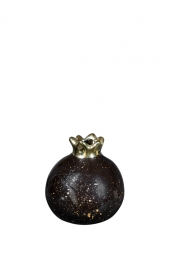 Ρόδι Κεραμικό Μαύρο-Χρυσό 7,6εκ. Zen Collection 24.3.47609