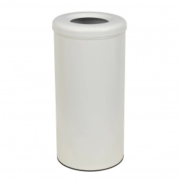 Καλάθι Απλύτων 30lt Ανοξείδωτο Matt White Pam & Co Φ25x57εκ. 29-2557-033