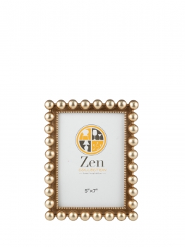 Κορνίζα Με Μπίλιες Χρυσή-Καφέ 13x18εκ. Zen Collection 25.2.50691