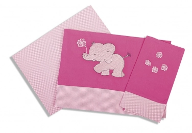 Σετ Σεντόνια Βαμβακερά Κούνιας 120x170εκ. Ελεφαντάκι 122 Dimcol.