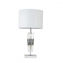 Φωτιστικό Επιτραπέζιο Λευκό-Ασημί 35x68εκ. Zen Collection 24.12.49902