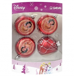 Σετ Μπάλες 4τμχ Princess Red Δ7,5εκ. Disney 93-3067