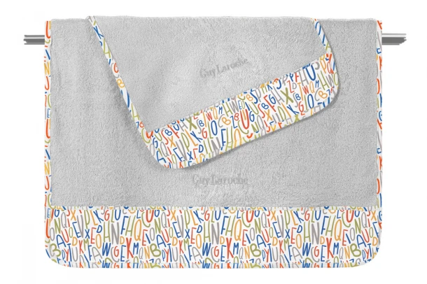 Σετ 2τμχ Βρεφικές Πετσέτες Βαμβακερές Letters Multi Guy Laroche