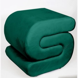 Σκαμπώ Βελούδινο Πράσινο 51x46x48εκ. ESTHETI 750-10027