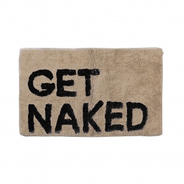 Ταπέτο Μπάνιου Βαμβακερό Μπεζ Get Naked Estia 50x80εκ. 02-4323