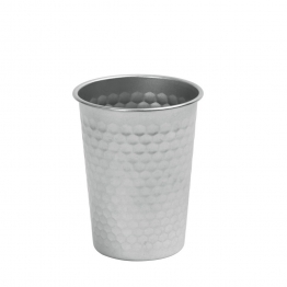Ποτήρι Ανοξείδωτο Σφυρήλατο 18/10 Ασημί Snow ESPIEL 350ml-8,3x10εκ. FEV128