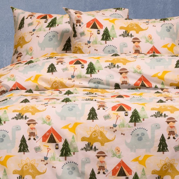 Ζεύγος Μαξιλαροθήκες Βαμβακερές 50x70εκ. Explorer Red Kids Line Melinen 20004388