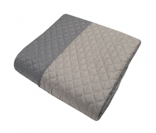 Κουβερλί Microfiber Ultrasonic Extra Υπέρδιπλο 240x260εκ. Γκρι-Γκρι Ανοιχτό