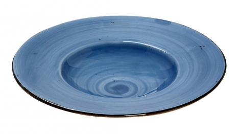 Πιάτο Βαθύ Πορσελάνης Terra Blue ESPIEL 27x4,5εκ. TLF106K6