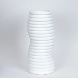 Βάζο Κεραμικό Λευκό 17,6x14,3x38εκ. ESTHETI 752-20401
