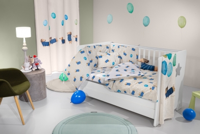 Σετ 3τμχ Βρεφική Προίκα Βαμβακερή Pet Blue Saint Clair