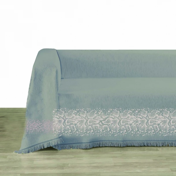 Ριχτάρι Σενίλ Τριθέσιος 180x300εκ. Γκρι Amazon 3 Makis Tselios