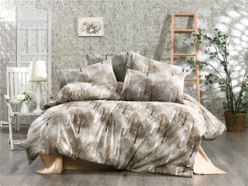 Σετ Σεντόνια Polycotton Μονά 160x240εκ. Forest 311 Beige Dimcol