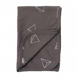 Κουβέρτα Αγκαλιάς-Λίκνου Πικέ 3D Dark Grey 75x100εκ. Minene MN22619