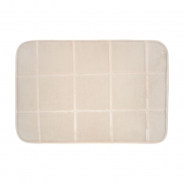 Ταπέτο Μπάνιου Polyester Tiles Taupe 40x60εκ. Estia 02-28534