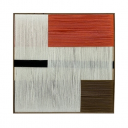 Πίνακας Με Ξύλινη Κορνίζα Και Νήμα Multi ESPIEL 71x3,5x71εκ. NIM101