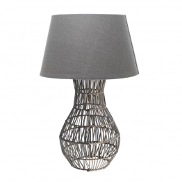 Φωτιστικό Επιτραπέζιο Καφέ-Γκρι 42x65εκ. Zen Collection 23.49244