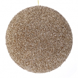 Χριστουγεννιάτικη Μπάλα Polyfoam Σαμπανί Glitter 20εκ. iliadis 83544