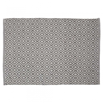 Ταπέτο Μπάνιου Βαμβακερό 60x90εκ. Trellis Grey Sealskin 294213614