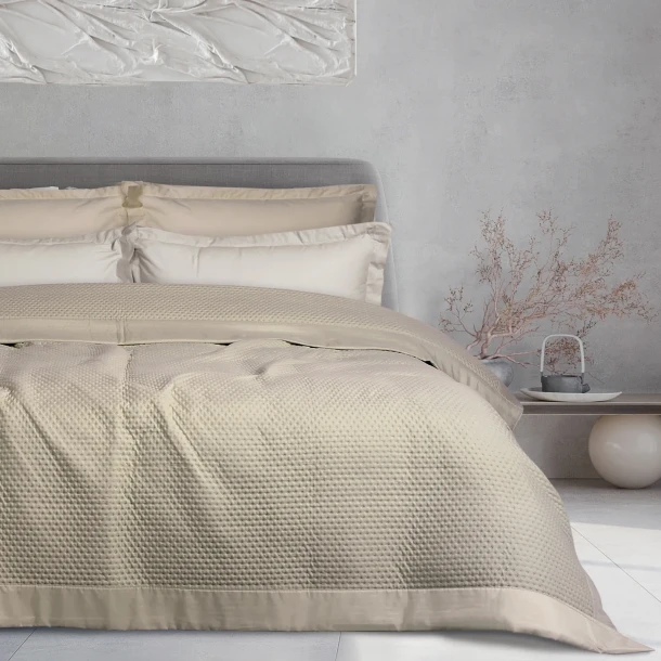 Κουβερλί Microfibre Υπέρδιπλο 220x240εκ. Happy 9634 Σπαγγί Das Home