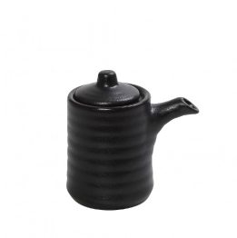 Σαλτσιέρα-Δοχείο Σερβιρίσματος Σως Stoneware Μαύρο Mianmar ESPIEL 6,1x6,4εκ. GMT207K4