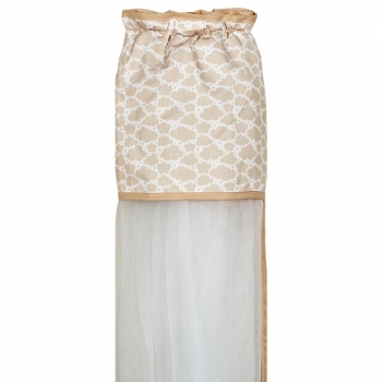 Κουνουπιέρα Λίκνου Nylon-Βαμβακερή 160x360εκ. Sheep Εκρού 85293