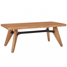 Τραπεζάκι Σαλονιού Ξύλινο Πεύκου Natural iliadis 120x60x47εκ. 92145