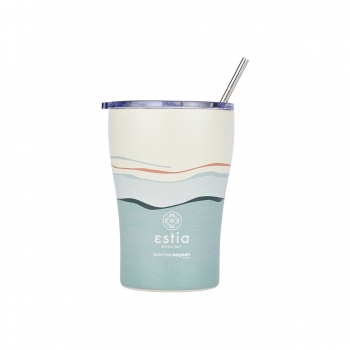 Θερμός-Ποτήρι Ανοξείδωτο Coffee Mug Ecozen Horizon Save The Aegean Estia 350ml-9x13εκ. 01-23041