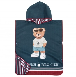 Πόντσο Παιδικό Microfiber 50x115εκ. Junior 4042 Μπλε Greenwich Polo Club