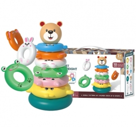 Εκπαιδευτική Πυραμίδα Ζωάκι 26x8x16εκ. Toy Markt 74-1120