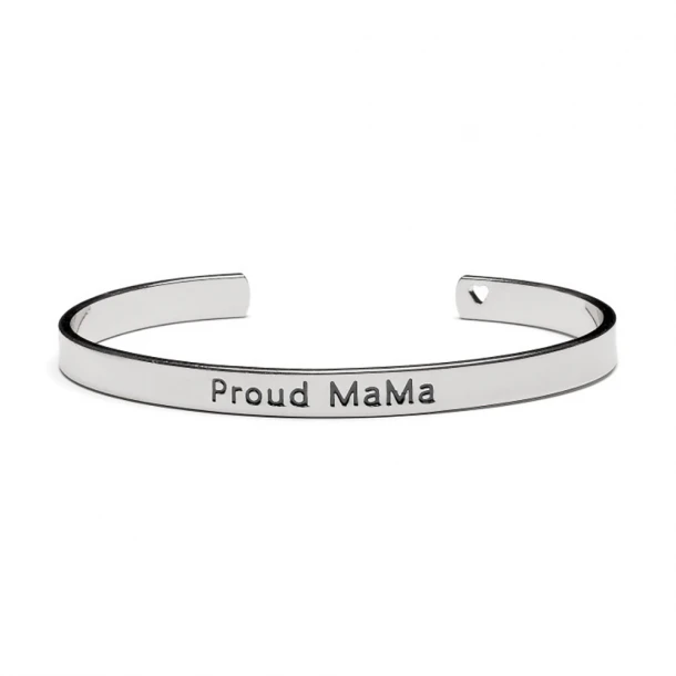 Βραχιόλι-Χειροπέδα Mama Silver Proud Mama PM-422