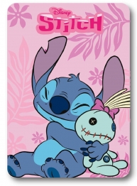 Κουβέρτα Κούνιας Fleece 100x140εκ. Home Stitch 25 Pink Digital Print Disney DimCol