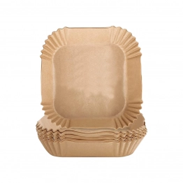 Χαρτί Ψησίματος Τετράγωνο Σετ 100τμχ Αντικολλητικό Για Φριτέζα Αέρος 23εκ. Estia 01-26905