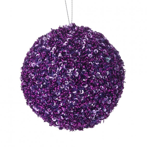 Μπάλα Polyfoam Μωβ Glitter 8εκ. iliadis 83502