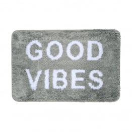Ταπέτο Μπάνιου Microfiber Good Vibes Μέντα 40x60εκ. Estia 02-28565