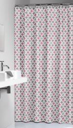 Κουρτίνα Μπάνιου Υφασμάτινη 180x200εκ. Pink Diamonds Sealskin 235201350