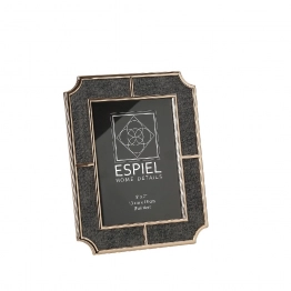 Κορνίζα Μεταλλική Με Γκρι Ύφασμα ESPIEL 13x18εκ. FAM742