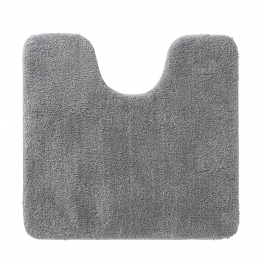 Ταπέτο Λεκάνης Αντιολισθητικό Polyester 57x60εκ. Cosima Grey Sealskin 800633