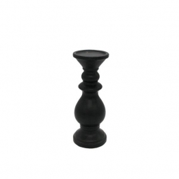 Κηροπήγιο Κεραμικό Μαύρο Art Et Lumiere 9,5x21εκ. 30970