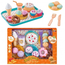 Γλυκά & Παγωτά Fast Food  Σε Κουτί 29x21x5εκ. Toy Markt 77-1251