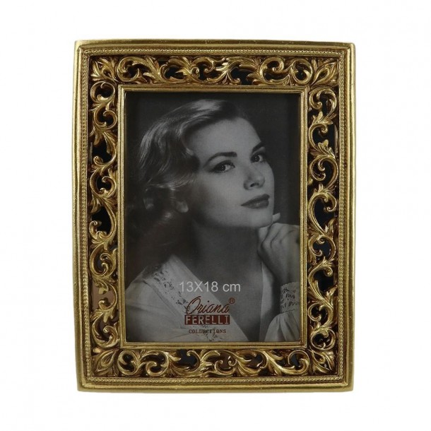 Κορνίζα Polyresin Χρυσή 13x18εκ. Oriana Ferelli® XL24057157
