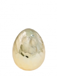 Πασχαλινό Διακοσμητικό Αυγό Κεραμικό Χρυσό 8,5x8,5x11εκ. Zen Collection 24.20.49759